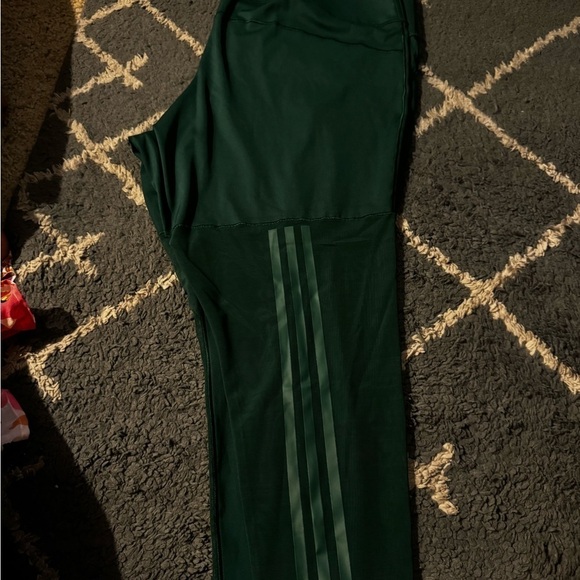 IVY PARK x Adidas Green 3-Stripe Mesh High Leggings - Picture 6 of 10